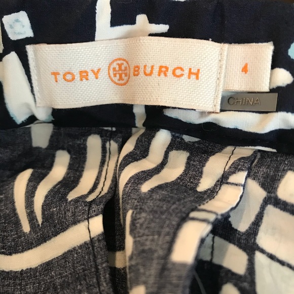 TORY BURCH Stretch Poplin Pleated KneeLength Skirt - Picture 3 of 4